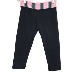 IVIVVA lululemon black pink band cropped leggings